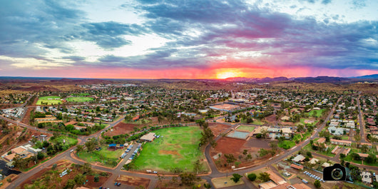 Newman Aerial Sunset